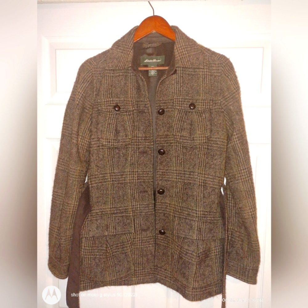 Eddie Bauer Tweed jacket size SMALL